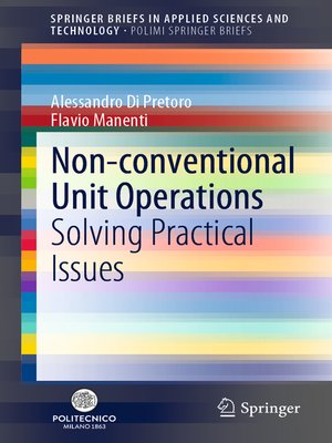 cover image of Non-conventional Unit Operations